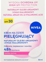 Крем для лица для сухой кожи дневной питательный с натуральным аргановым маслом + гиалуроновая кислота SPF 30 Nivea 50мл