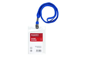 Бейдж вертикальний на шнурці Axent 4506-А
