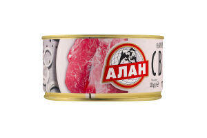 Свинина тушеная стерилизованная Алан ж/б 338г