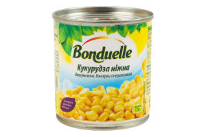 Кукуруза нежная вакуумированная стерилизованная Bonduelle ж/б 170г