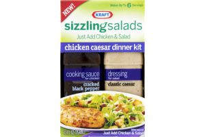 Kraft Sizzling Salads Chicken Caesar Dinner Kit