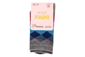 Носки женские Moi Faini №213033 35-37 темно-серый