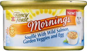 Fancy Feast Mornings Souffle with Wild Salmon, Garden Veggies and Egg Gourmet Cat Food