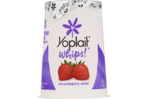 Yoplait Whips! Lowfat Mousse Yogurt Strawberry Mist