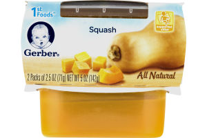 Gerber All Natural 1st Foods Squash - 2 PK
