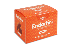 Цукерки фруктово-горіхові неглазуровані натуральні без доданого цукру Курага Endorfini Пригощайся к/у 260г