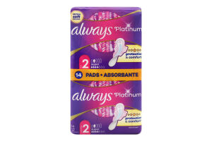 Прокладки гигиенические ароматизированные Super Platinum Ultra Always 14шт