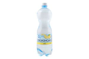 Вода минеральная столовая сильногазированная Плюс лимон Оболонська п/бут 1л