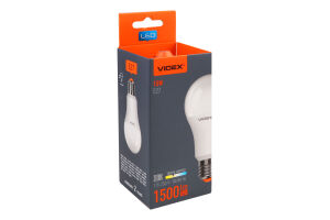 Лампа светодиодная 15W 1500lm E27 3000К A65е Videx 1шт