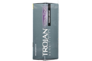 Trojan Sensitivity Ultra Thin Premium Lubricant Premium Latex Condoms - 36 CT