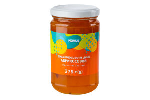 Джем плодово-ягодный пастеризованный Абрикосовый Novus с/б 375г