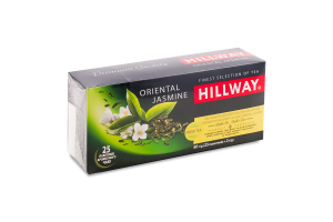 Чай зеленый байховый мелкий с ароматом жасмина Oriental Jasmine Hillway в/с к/у 25х2г