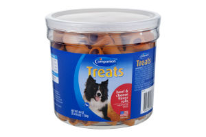 Companion Treats for Dogs Beef & Cheese Flavor Rolls