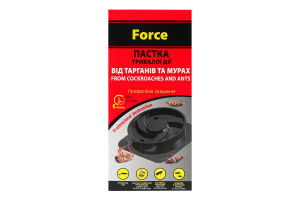 Ловушка от тараканов и муравьев длительного действия Force 6шт