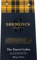 Чай черный цейлонский байховый крупнолистовой Лучший Цейлон Sherlock Secrets букет м/у 180г