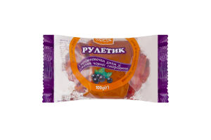 Рулетик с наполнителем джем со вкусом черной смородины Рум'янець м/у 100г