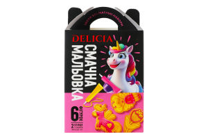 Печенье сахарное Волшебный сад Вкусная рисовка Delicia к/у 175г