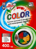 Порошок пральний безфосфатний для автоматичного та ручного прання Color Субота 400г