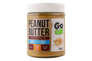 Паста арахисовая с измельченным арахисом Crunchy Go On Nutrition с/б 500г