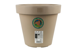 Горщик д/квітів бежевий пластик 30см