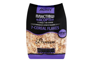 Хлопья быстрого приготовления из смеси 7-ми злаков Ассорти Premium Holm's м/у 400г