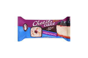 Сырок глазированный 26% с сахаром и печеньем Черничный Cheese cake bar Молочний острів м/у 50г