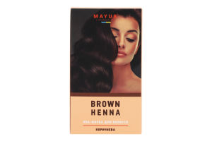 Хна-фарба д/волосся коричнева 25г Mayur