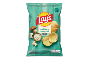Чипси картопляні Білі гриби зі сметаною Lay's м/у 120г