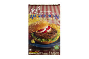 Amy's All American Veggie Burger - 4 CT