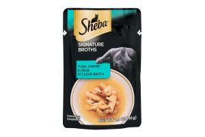 Sheba Signature Broths Cat Complements Tuna, Shrimp & Crab in Clear Broth