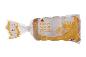 Ahold Honey Wheat New York Style Bagel - 5 CT
