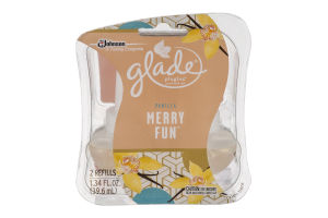 Glade Plugins Scented Oil Vanilla Merry Fun Refills - 2 CT