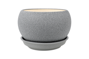 Горщик д/квітів Куля шовк 1,4л металік 12,5см Оріана