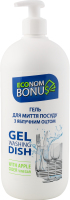 Гель д/миття посуду з яблучним оцтом 1л Bonus Econom