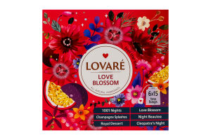 Набор чаев Love blossom Lovare к/у 6х15шт