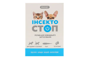 Препарат для щенков и котят Инсектостоп ProVet Природа 6шт