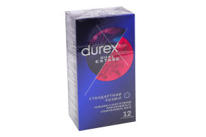 Презервативы латексные рельефные с анестетиком с силиконовой смазкой Dual extase Durex 12шт