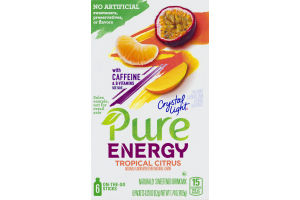 Crystal Light Pure Energy Tropical Citrus On-The-Go-Sticks - 6 CT