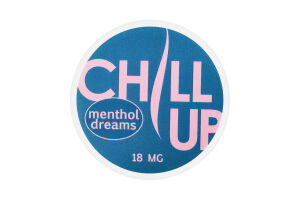 Подушечки никотиносодержащие бестабачные для орального использования с подсластителями Chill Up Menthol dreams 20шт