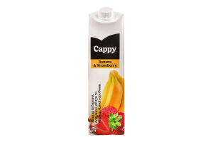 Нектар из банана клубники яблок и черноплодной рябины Cappy т/п 1л