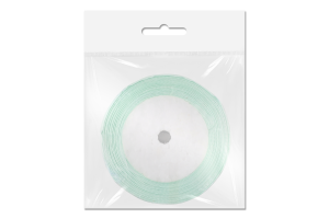 Стрічка д/подарунків мікс зелених тонів №148/63/127/73 сатин 1,2см*22м