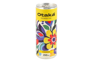 Напиток безалкогольный слабогазированный Классическая Комбуча Otaka ж/б 250мл