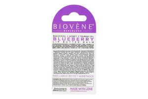Бальзам для губ увлажняющий с черникой и бакучиолом Biovene 8г
