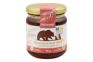 Мед Гречаний Правильний мед с/б 250г