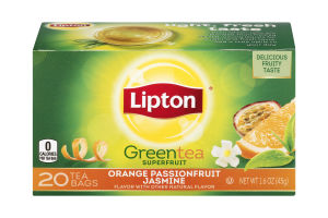 Lipton Greentea Superfruit Orange Passionfruit Jasmine - 20 CT