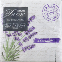 Серветки пап.3ш.Лав.33*33 Novus 20шт