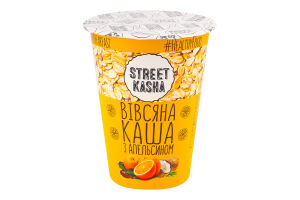 Каша швидкого приготування вівсяна з апельсином 50г стакан Стріт каша