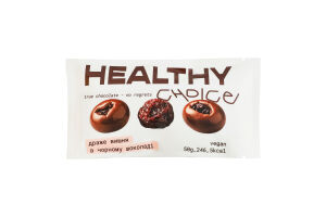 Драже вишня натурально сушеная в черном шоколаде Healthy Choice м/у 50г