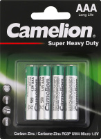 Батарейки ААА 1.5V №R0P-BP4G Super Heavy Duty Camelion 4шт