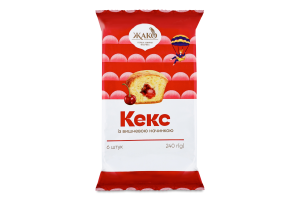Кекс з вишневою начинкою 240г Жако